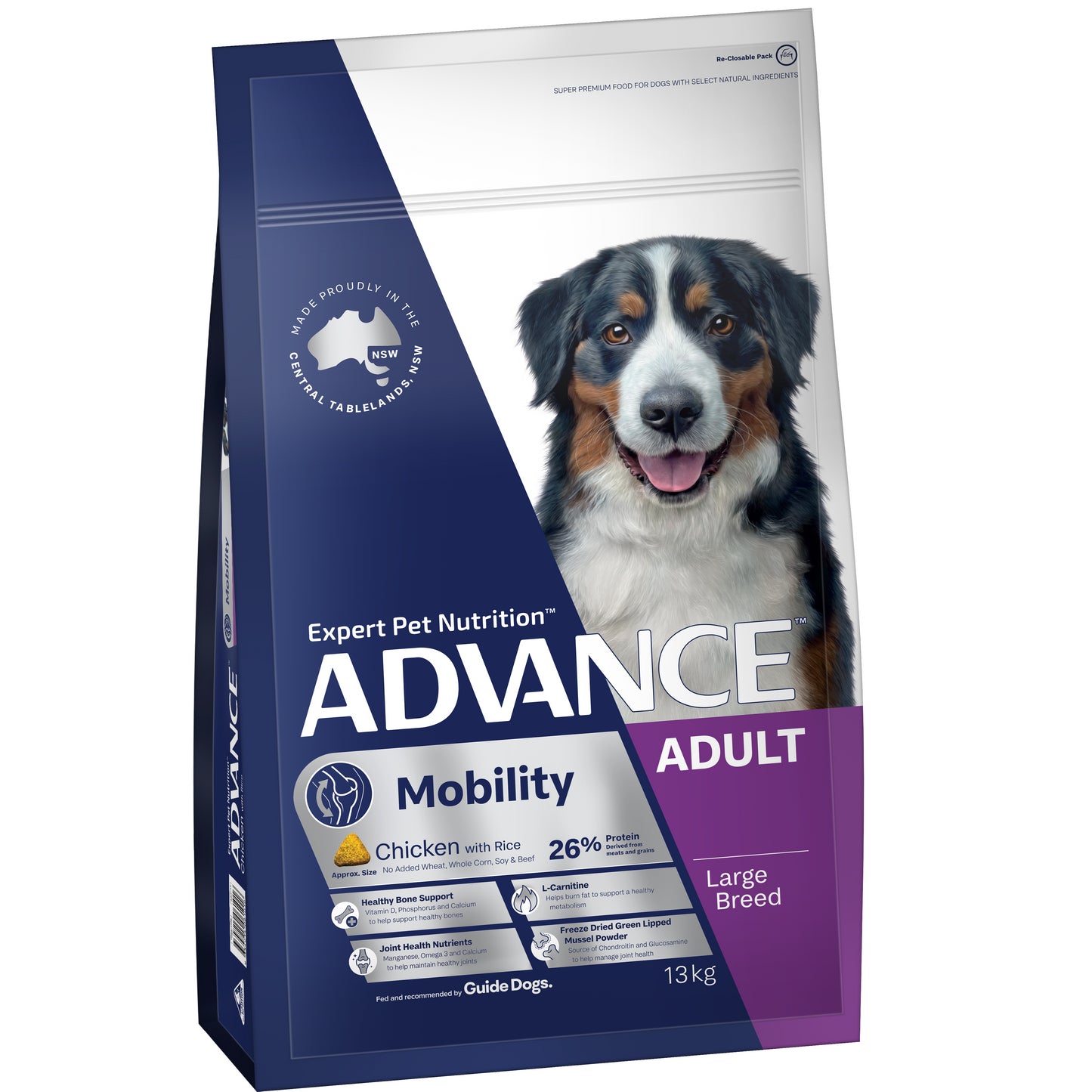 ADVANCE DOG ADULT MOBILTY LARGE BREED CHICKEN WITH RICE 13KG