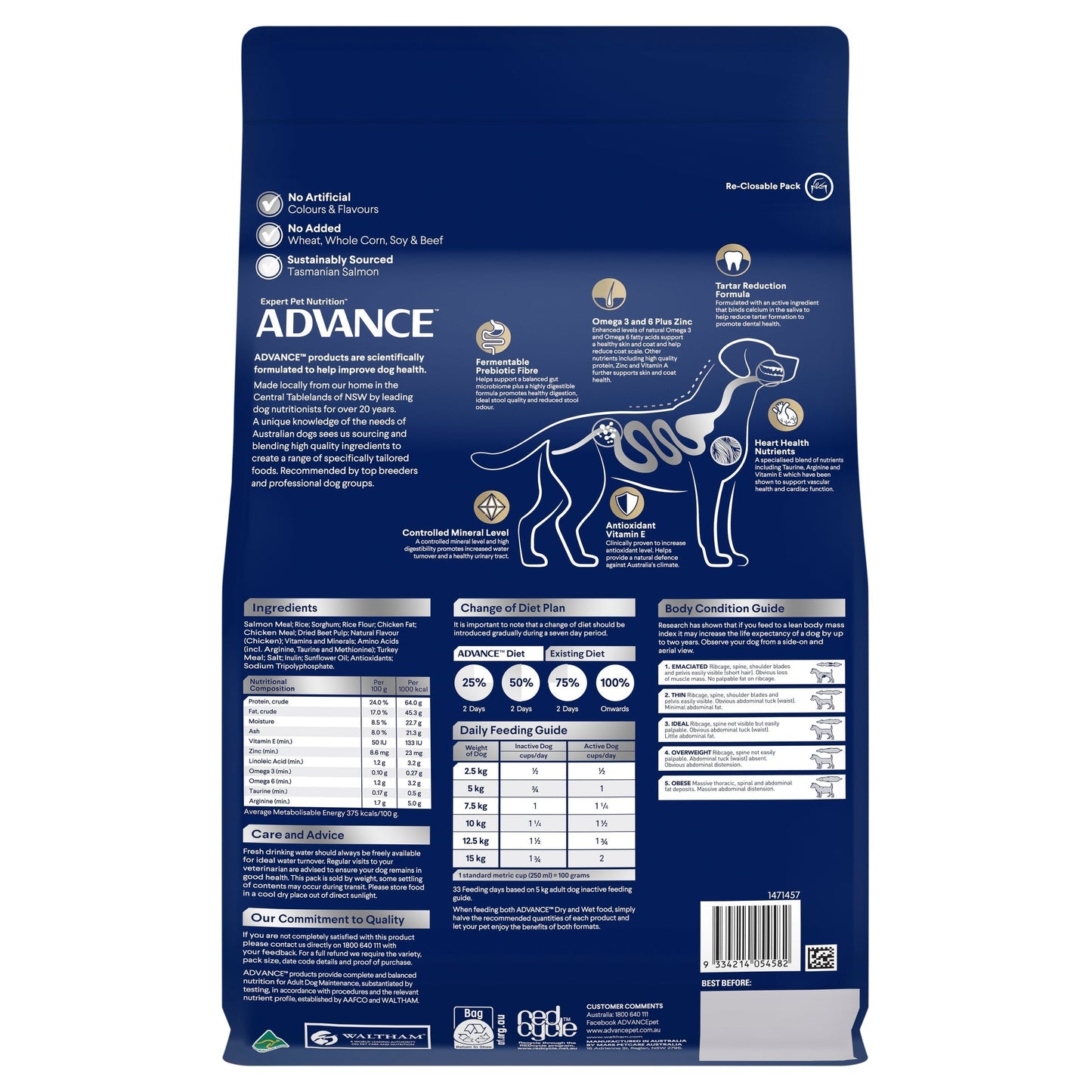 ADVANCE DRY ADULT DOG SMALL OODLES 2.5KG / 13KG