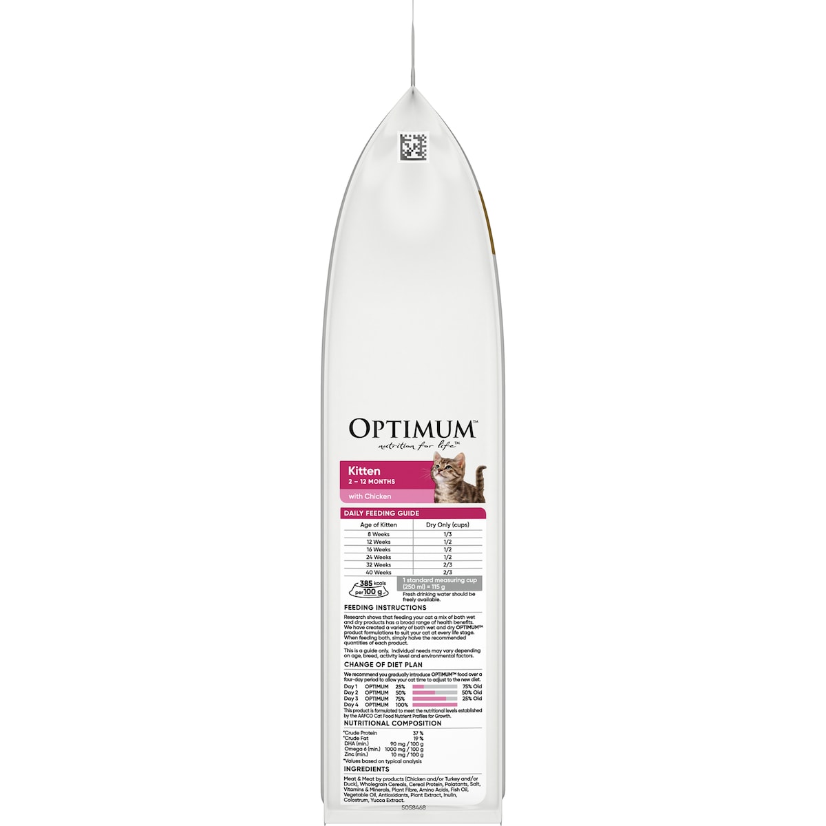 OPTIMUM CAT DRY FOOD KITTEN WITH CHICKEN 800G