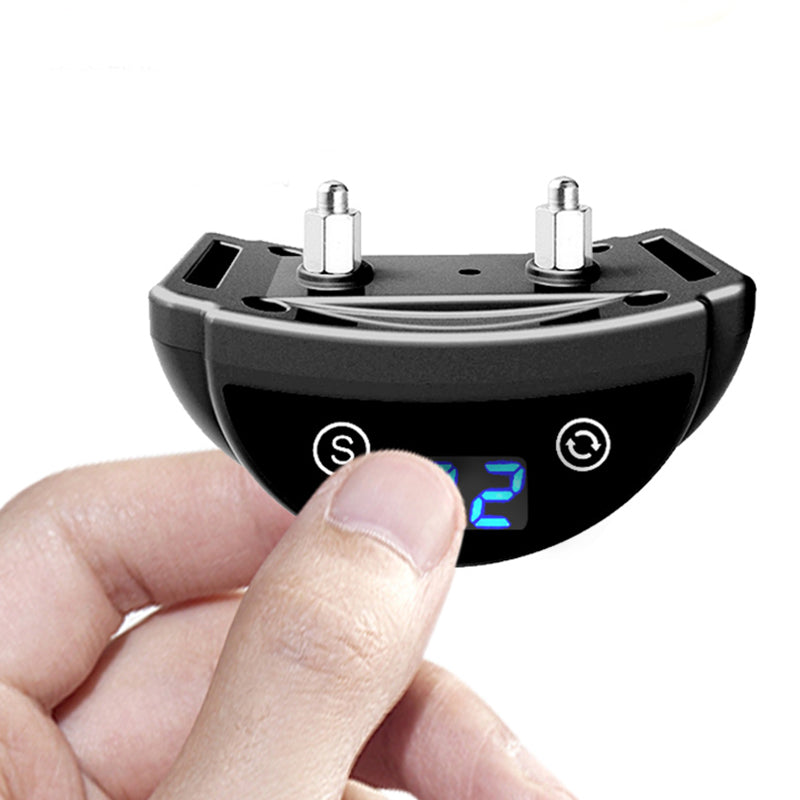 Pet Dog LED Anti-bark Chip Stop Barking Humane Training Dog Leash Collar