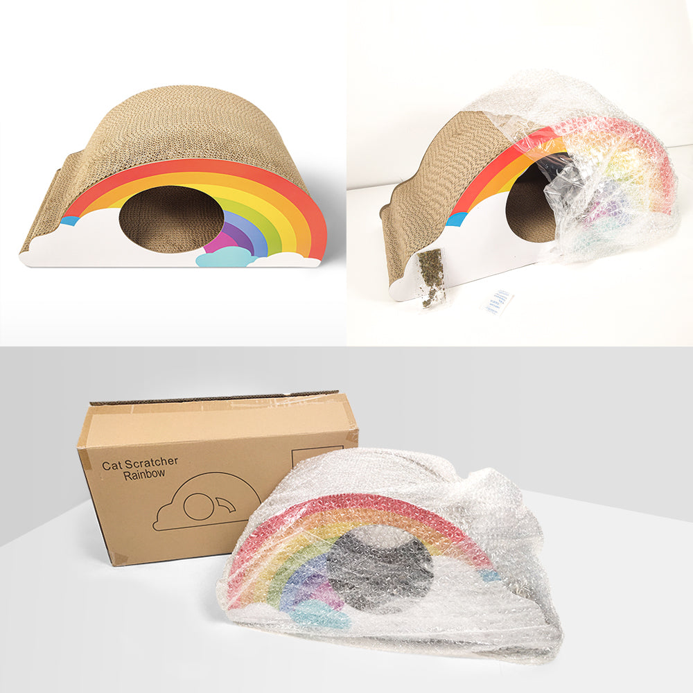 ZODIAC Rainbow Cat Scratcher 57x 27x 29 cm