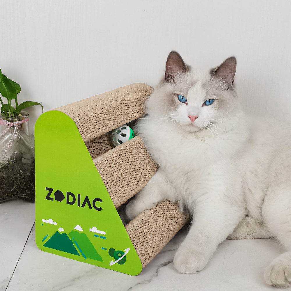 ZODIAC Triangle Cat Ball Cat Scratcher