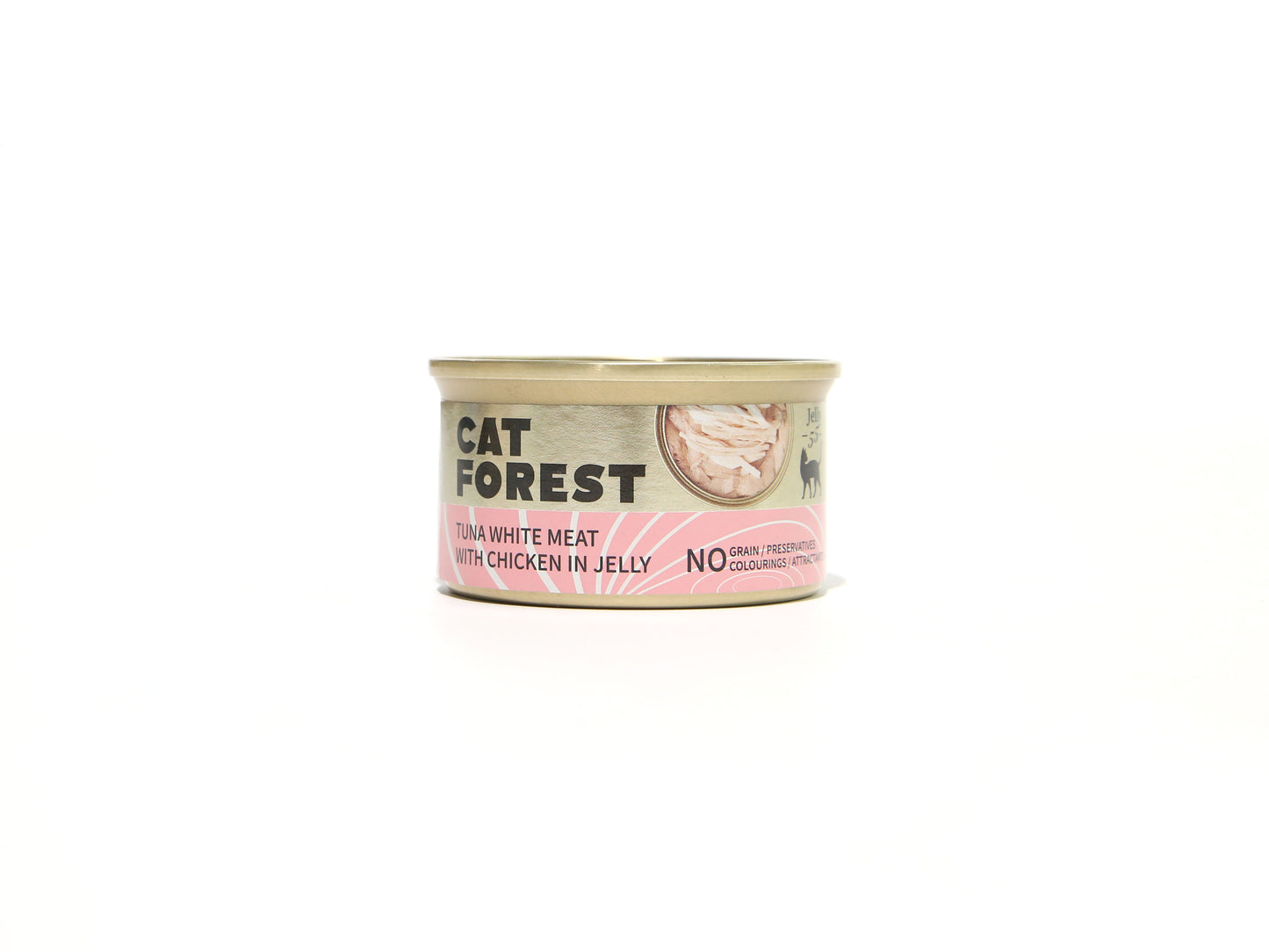 CAT FOREST Premium Tuna White Meat With Chicken In Jelly Cat Canned Food