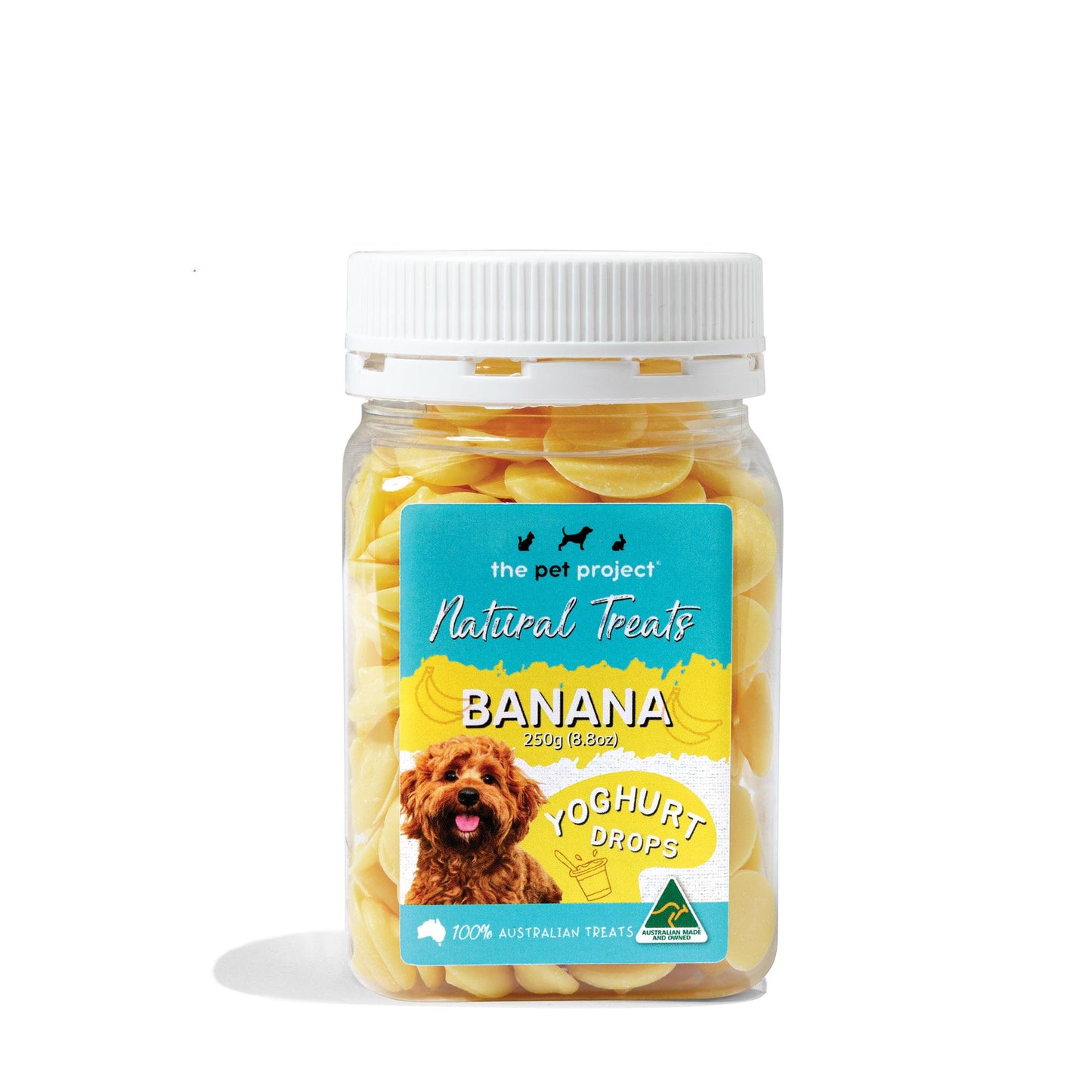 The Pet Project - Banana Yoghurt Drops (250g) Dog Treats
