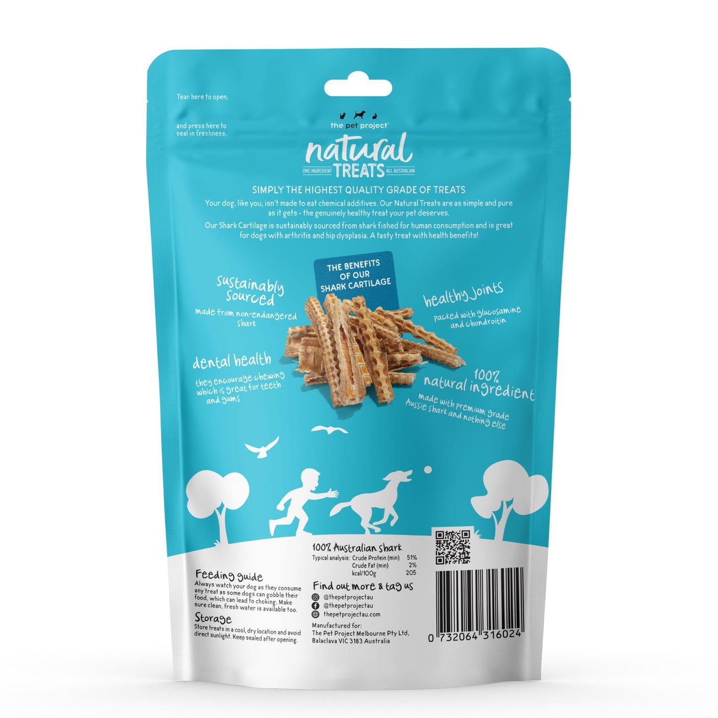 The Pet Project - Shark Cartilage (100g) Dog Dental Chew