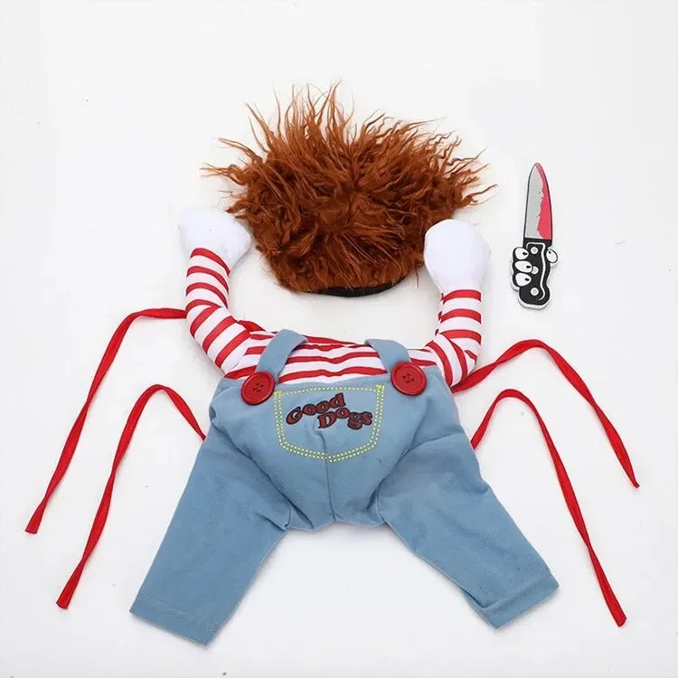 Halloween Dagger Pet Transformation Dress Festival Funny Knife Holding Dog Clothes Cat Standing Dress Pet Dress Up