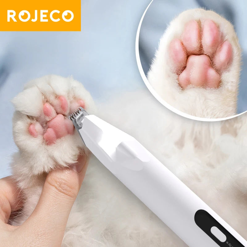 ROJECO Dog Hair Trimmer Professional Pet Foot Hair Trimmer Dog Grooming Clippers for Dogs Haircut Hair Cutting Electric Shaver