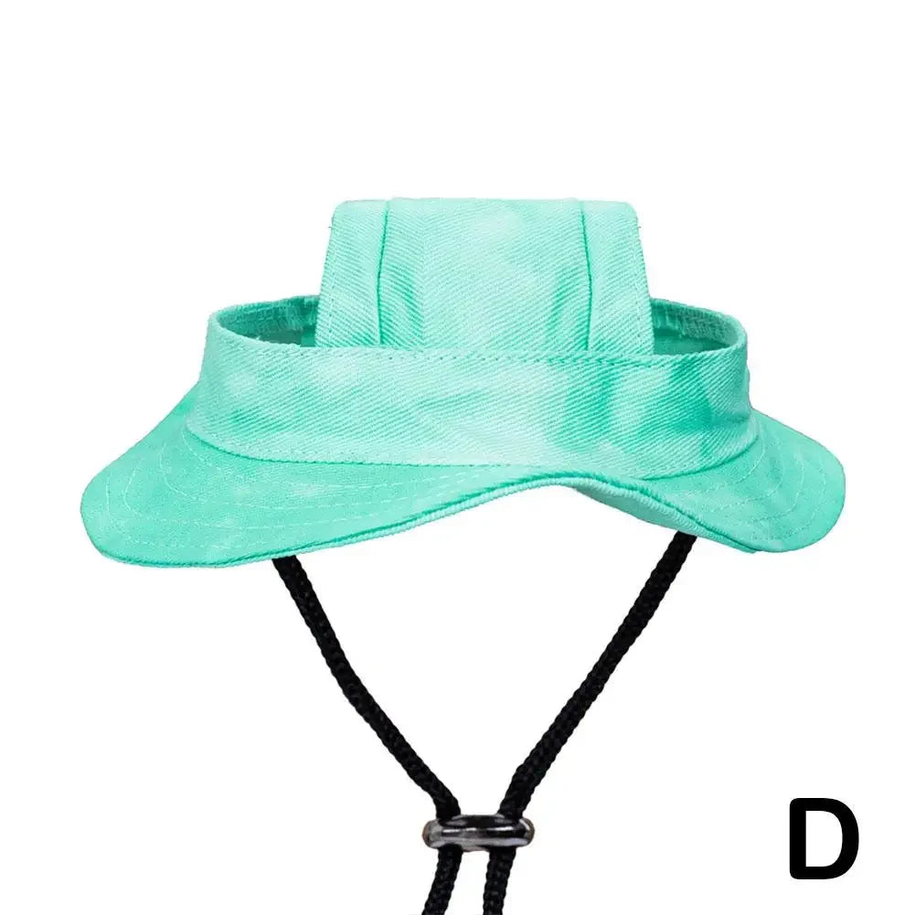 Small Dog Cat Hats Adjustable Outdoor Travel Sun Protection Sport Hat For Cat Chihuahua Cap Anti Stripping Ears Bucket Hat M9S7