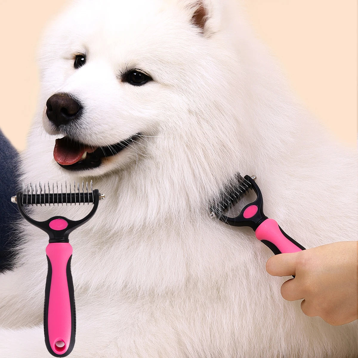 Pet Double-sided Knot Comb Dog Comb Dog Comb Cat Beauty Hair Removal Cat Comb Pet Supplies