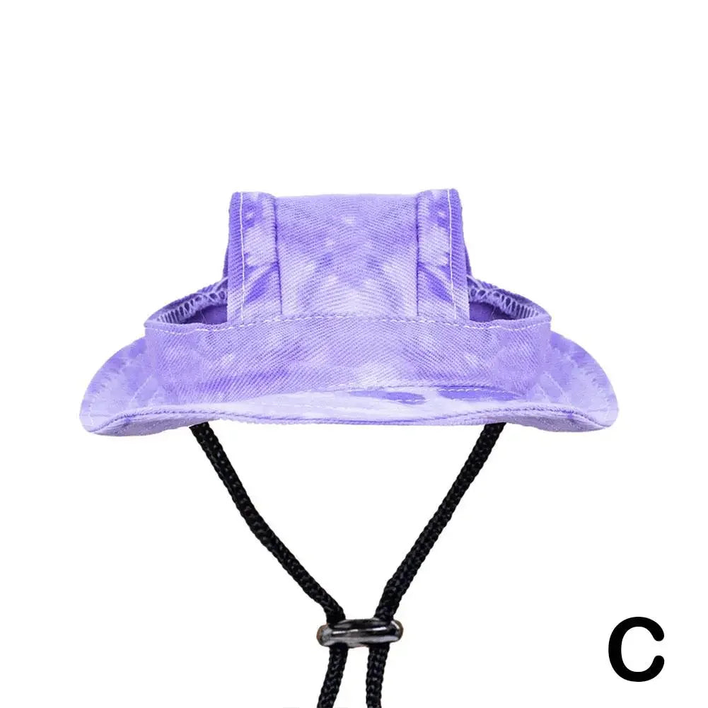 Small Dog Cat Hats Adjustable Outdoor Travel Sun Protection Sport Hat For Cat Chihuahua Cap Anti Stripping Ears Bucket Hat M9S7