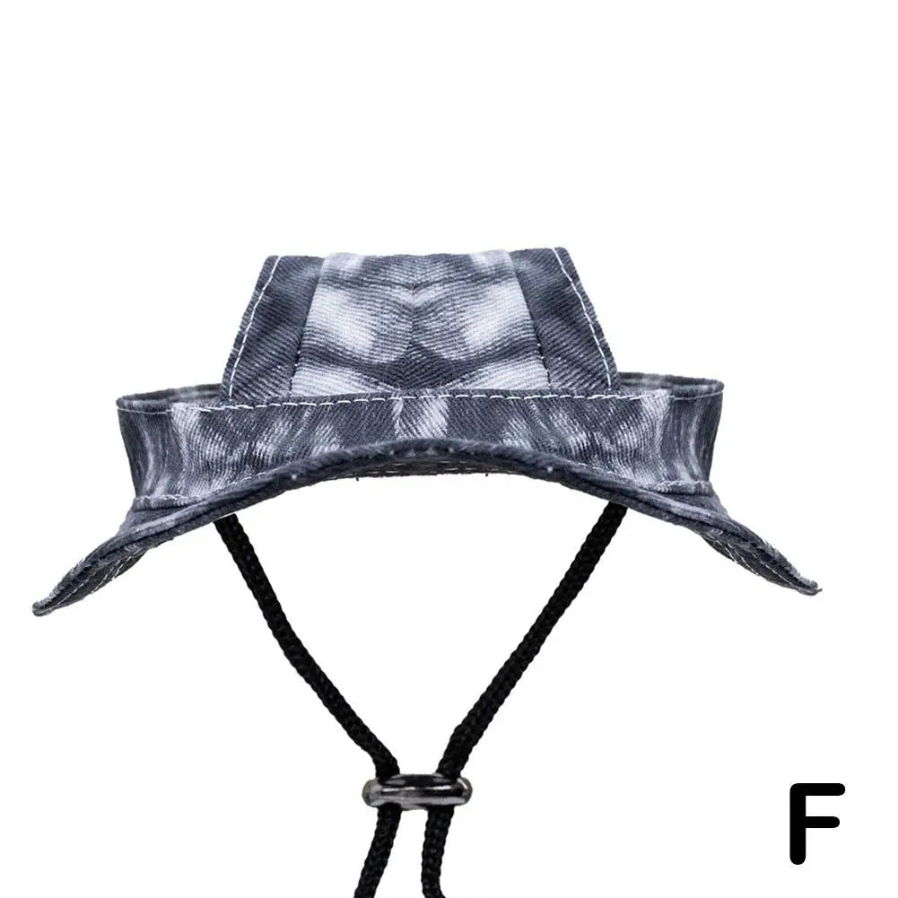 Small Dog Cat Hats Adjustable Outdoor Travel Sun Protection Sport Hat For Cat Chihuahua Cap Anti Stripping Ears Bucket Hat M9S7