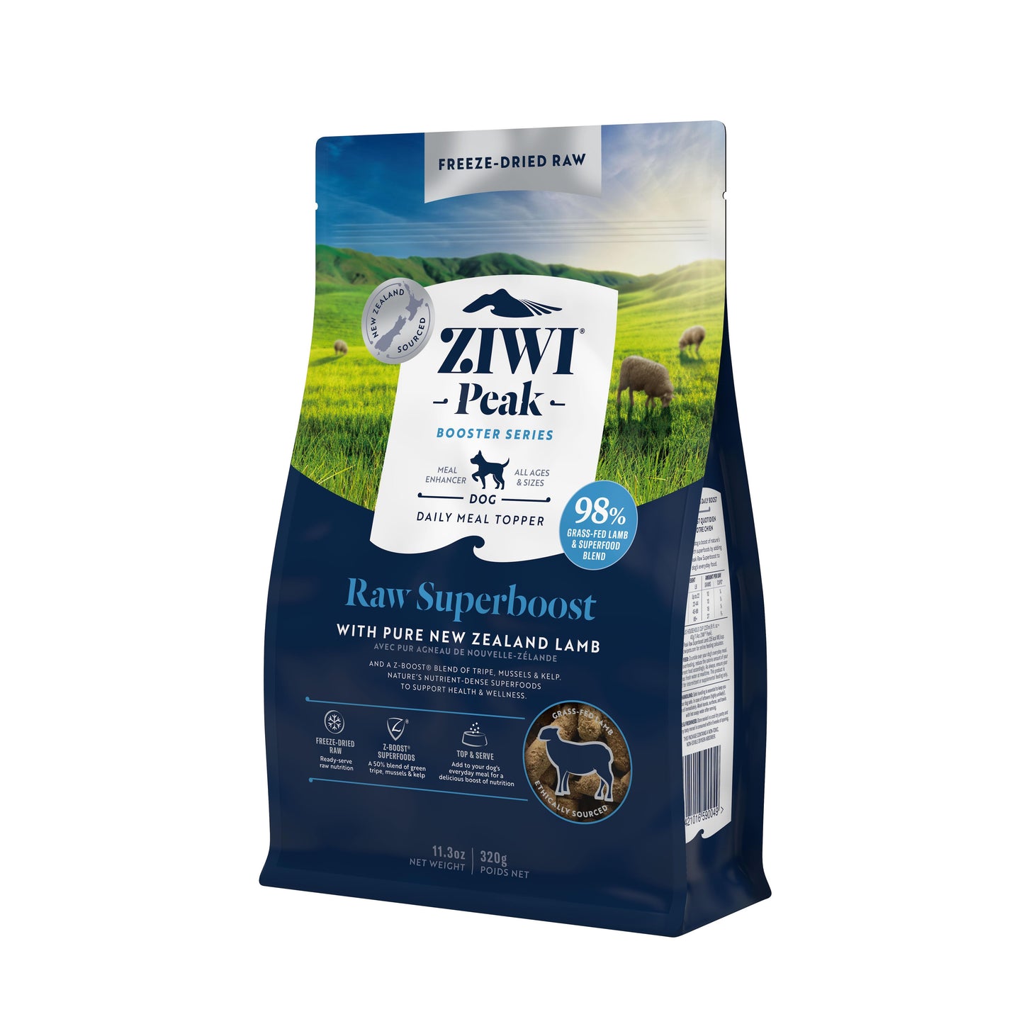 Ziwi Peak Freeze Dried Dog Superboost Lamb 320g / 114g