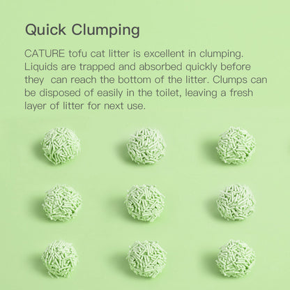 CATURE Tofu Clumping Cat Litter Green Tea