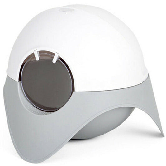 Extra Large Space Capsule UFO Pet Cat Litter Box Fully Enclosed Toilet