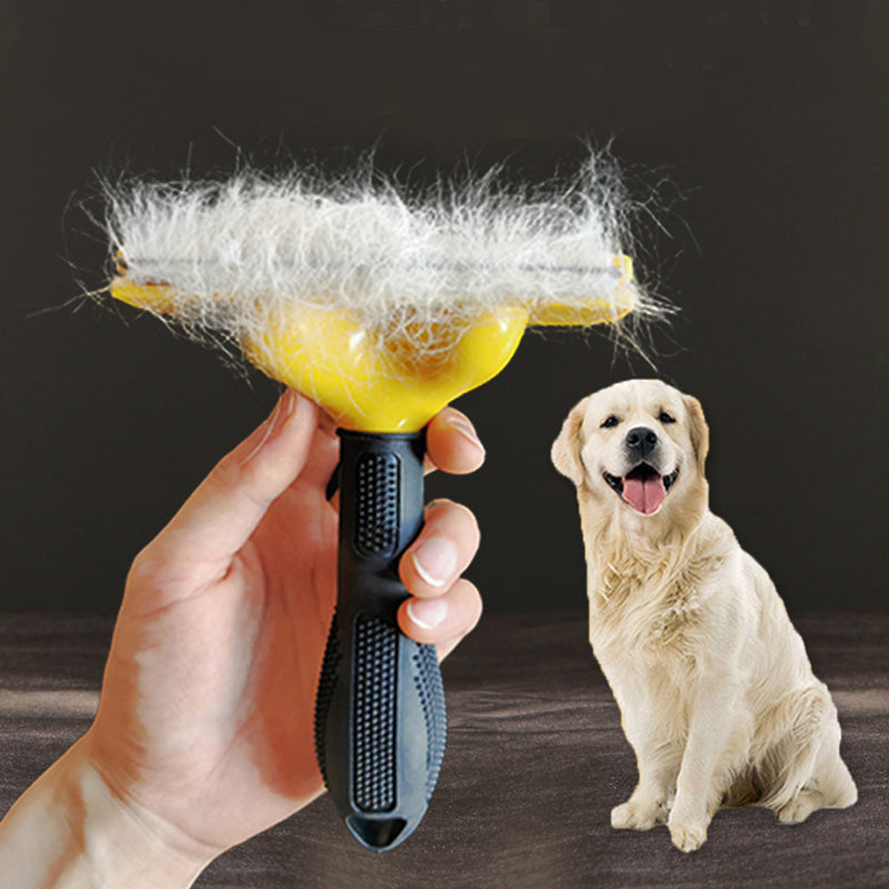 Automatic Pet Cat Dog Hair Removal Comb Long Short Fur Shedding Grooming Brush