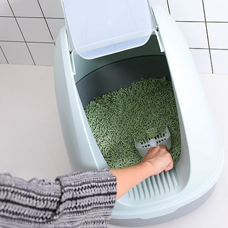 Pet Cat Litter Basin Fully Enclosed Toilet Box Deodorant Anti-splashing HOOPET