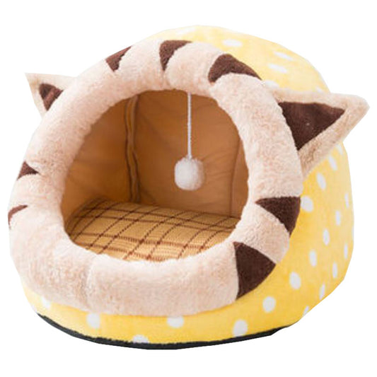 Pet Cat Dog Kennel Shelter Kitty Rabbit Nest Comfortable Warm Cave Bed