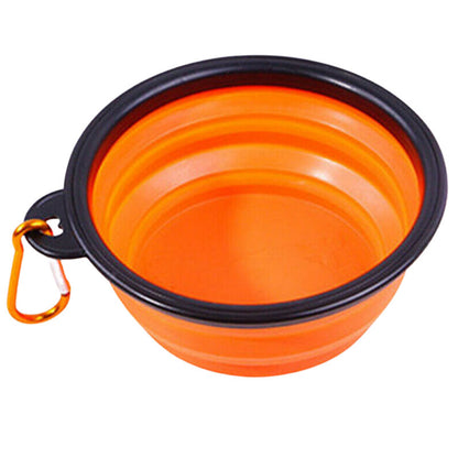 Pet Cat Dog Silicone Folding Water Bowl Travel Folding Animal Outdoors