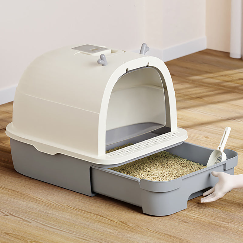 Antler Dual-use Pet Cat Litter Box Fully Semi-closed Drawer Type Oversized