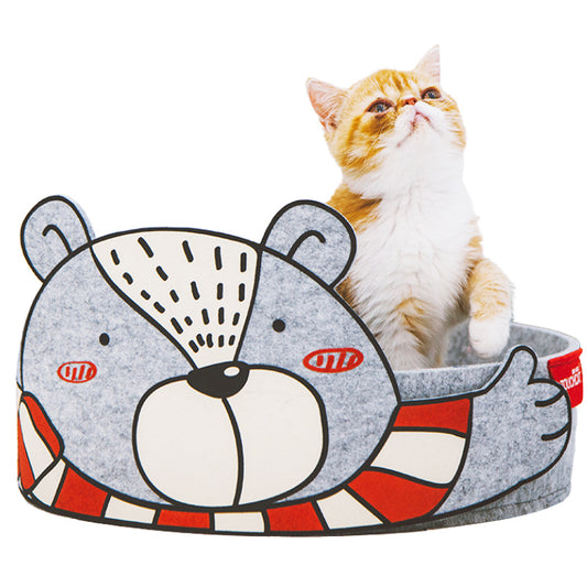 2 In 1 Pet Cat Corrugated Paper Sleeping Bed Board Scratcher Scratching Pad