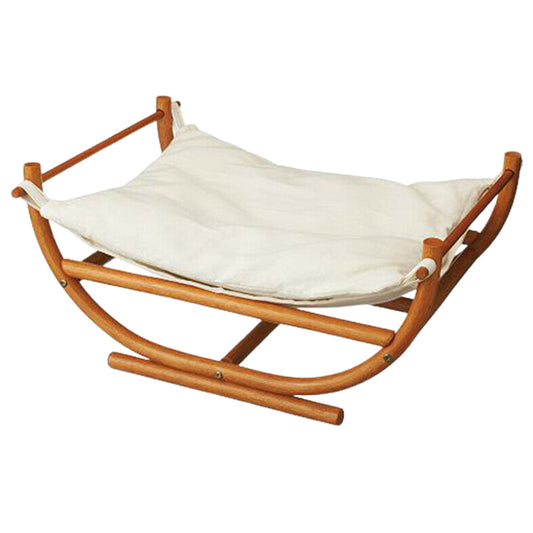 Pet Cat Solid Wood Comfortable Hanging Hammock Bed Pillow