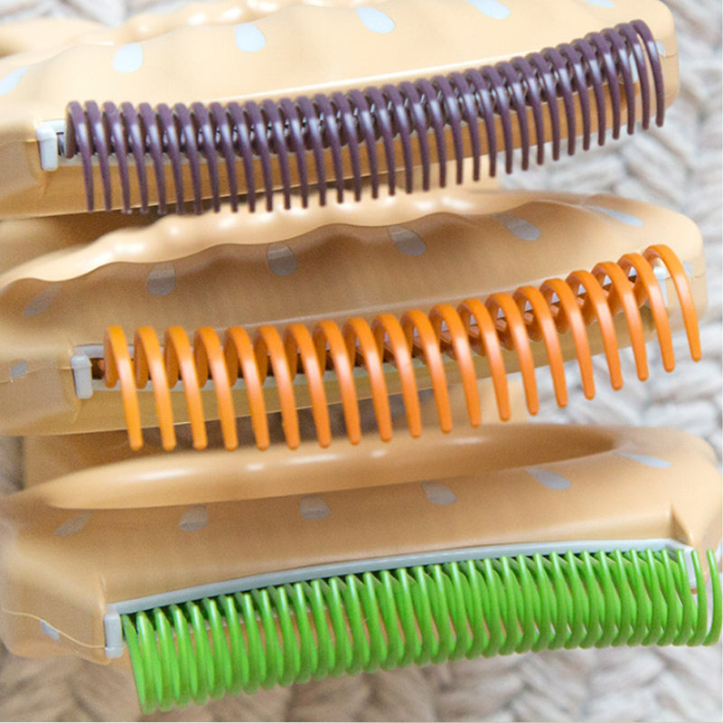 Pet Cat Dog Shell Shape Comb Resin Long Short Soft Hair Fur