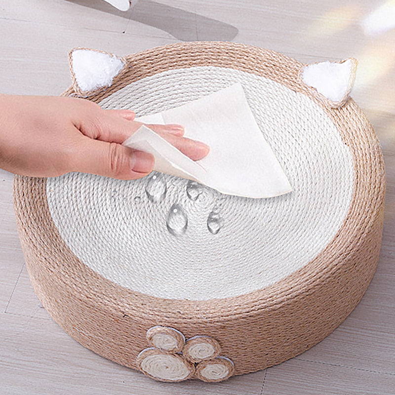 3-in-1 Pet Cat Scratch Nest Board Claw Grinder Round Basin Wear-resistant Sisal