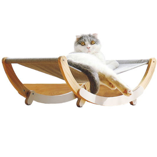 Miao Xian Er Cat Wood Shaker Hammock Pet Summer Toy Play Shake Sleep Rest