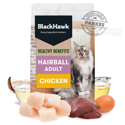 BLACKHAWK CAT HEALTHY BENEFITS HAIRBALL CHICKEN 2KG/4KG