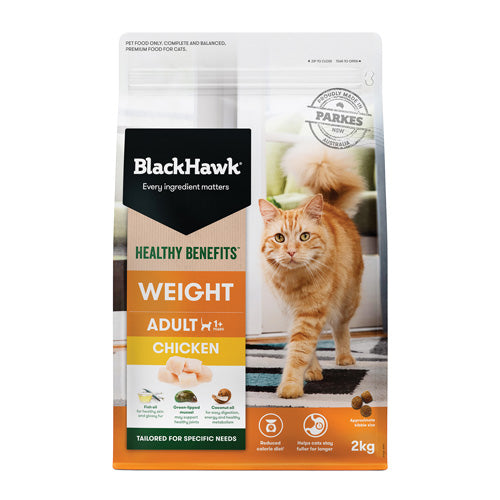 BLACKHAWK CAT HEALTHY BENEFITS WEIGHT CHICKEN 2KG/4KG