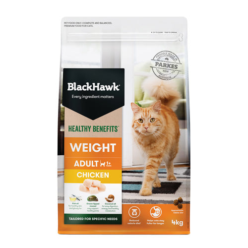 BLACKHAWK CAT HEALTHY BENEFITS WEIGHT CHICKEN 2KG/4KG