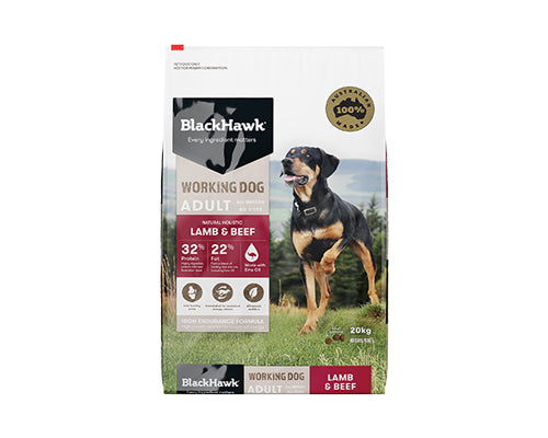 BLACKHAWK DOG WORKING LAMB & BEEF 20KG