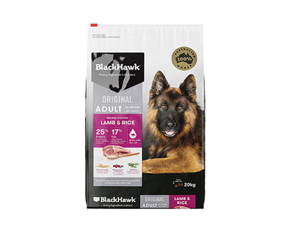 BLACKHAWK DOG LAMB & RICE 3KG/10KG/20KG