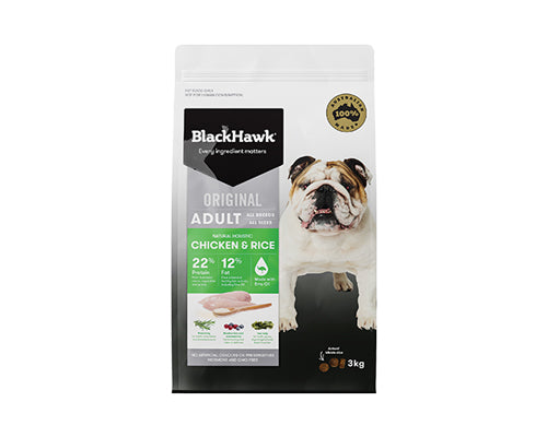 BLACKHAWK DOG CHICKEN & RICE 3KG/10KG/20KG