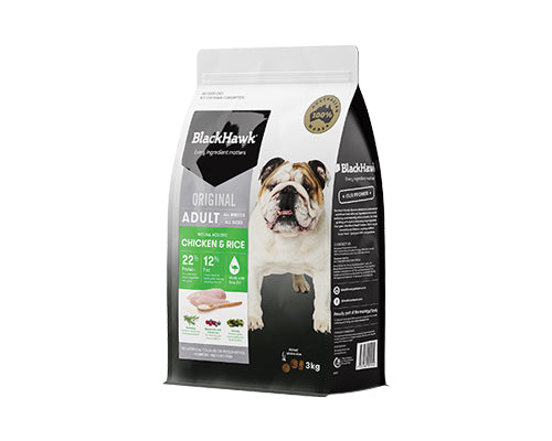 BLACKHAWK DOG CHICKEN & RICE 3KG/10KG/20KG