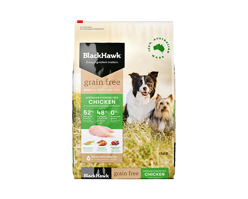 BLACKHAWK DOG GRAIN FREE CHICKEN 2.5KG/7KG/15KG