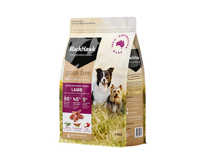 BLACKHAWK DOG GRAIN FREE LAMB 2.5KG/7KG/15KG