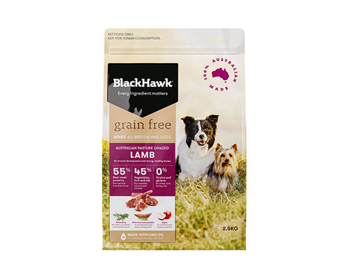 BLACKHAWK DOG GRAIN FREE LAMB 2.5KG/7KG/15KG