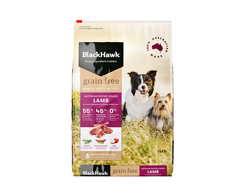 BLACKHAWK DOG GRAIN FREE LAMB 2.5KG/7KG/15KG