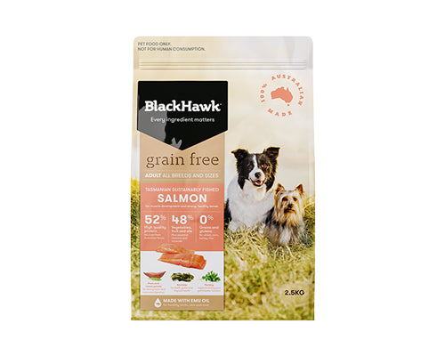 BLACKHAWK DOG GRAIN FREE SALMON 2.5KG/7KG/15KG