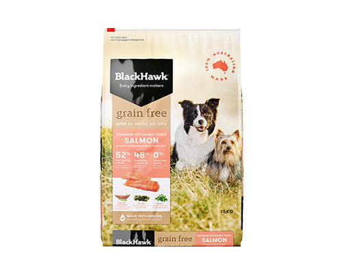 BLACKHAWK DOG GRAIN FREE SALMON 2.5KG/7KG/15KG