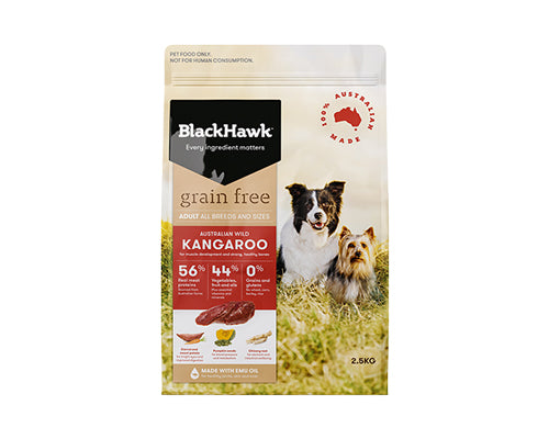 BLACKHAWK DOG GRAIN FREE KANGAROO 2.5KG/7KG/15KG