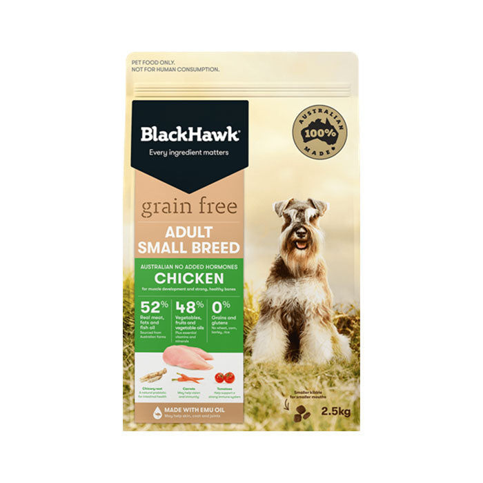 BLACKHAWK DOG SMALL BREED GRAIN FREE CHICKEN 2.5KG/7KG