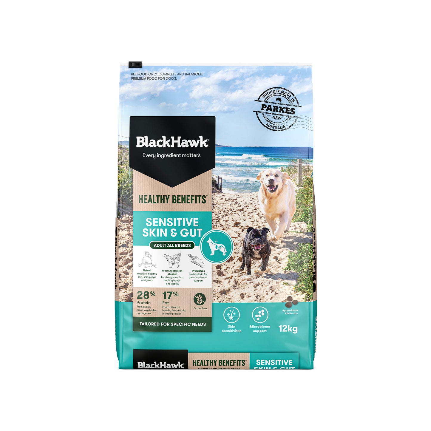 BLACKHAWK DOG SENSITIVE SKIN & GUT 2KG/12KG