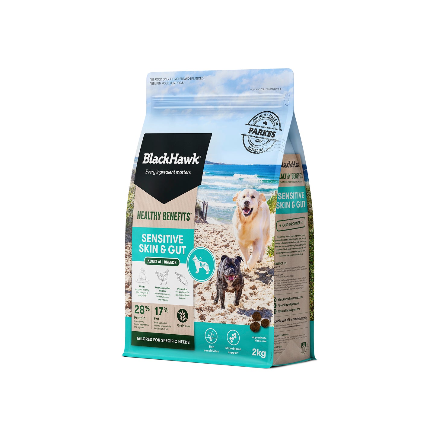 BLACKHAWK DOG SENSITIVE SKIN & GUT 2KG/12KG