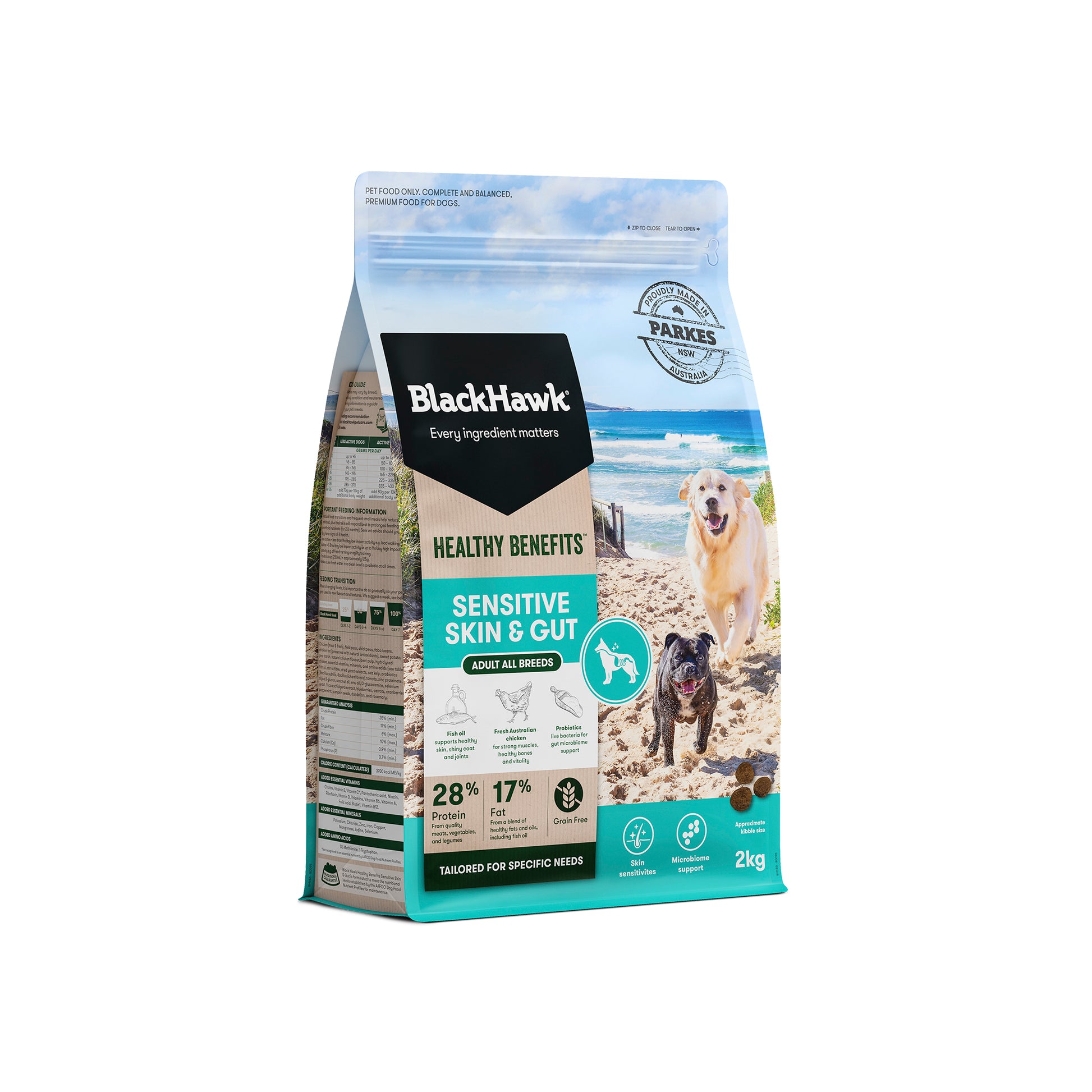 BLACKHAWK DOG SENSITIVE SKIN & GUT 2KG/12KG