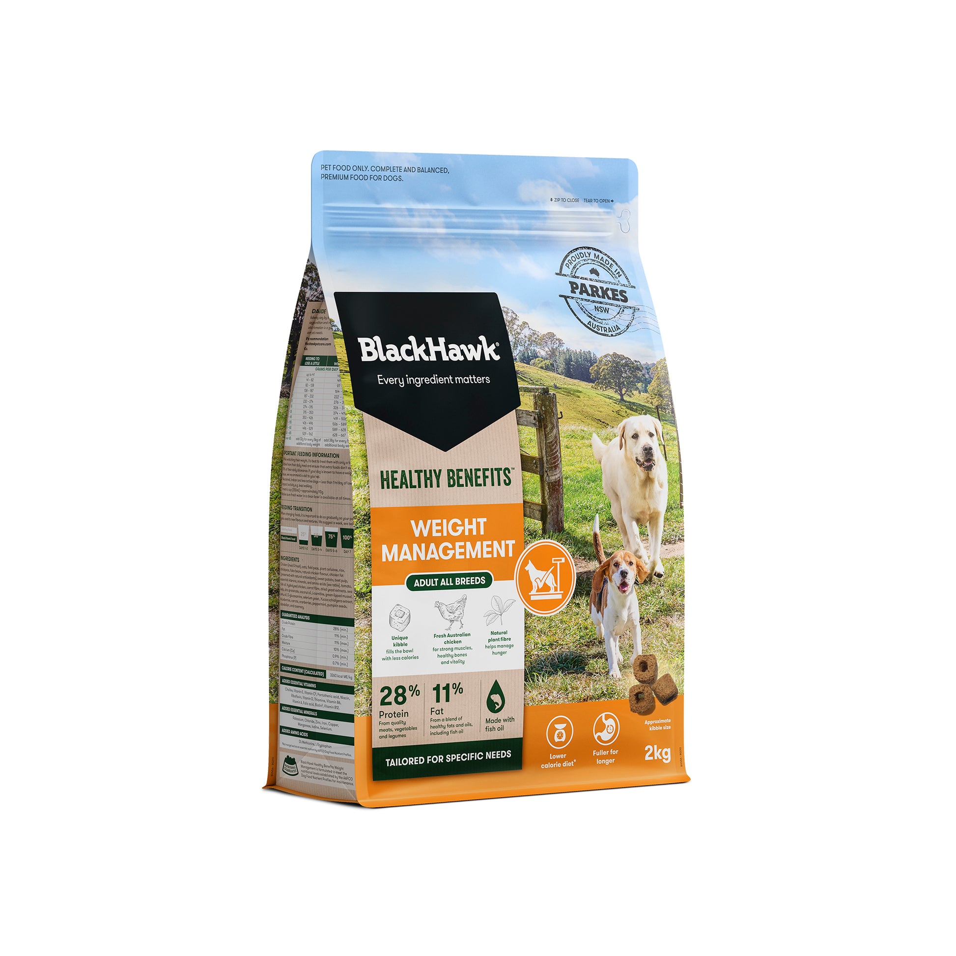 BLACKHAWK DOG WEIGHT MANAGEMENT 2KG/10KG