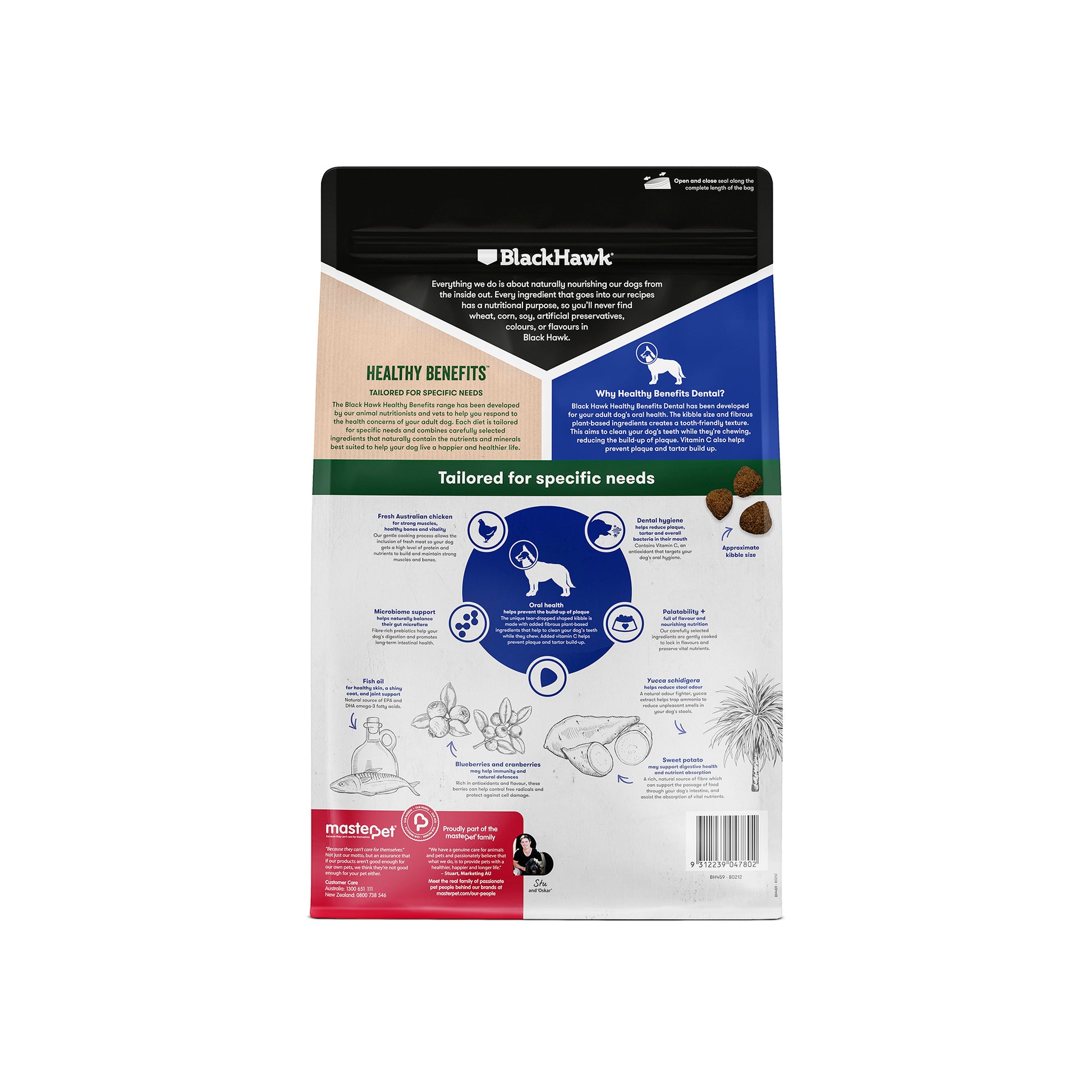 BLACKHAWK DOG DENTAL 2KG/10KG