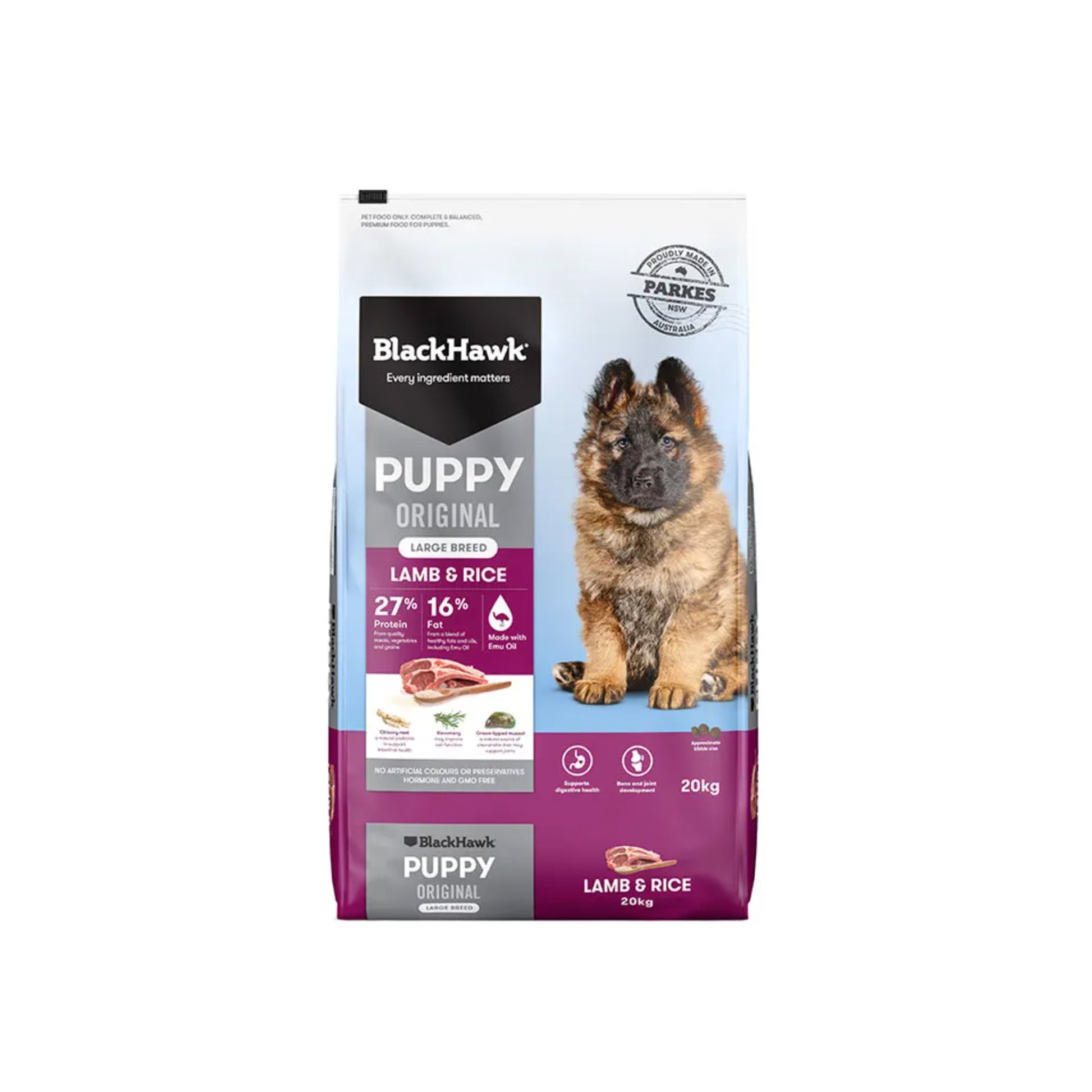 BLACKHAWK PUPPY LARGE BREED LAMB & RICE 3KG/10KG/20KG