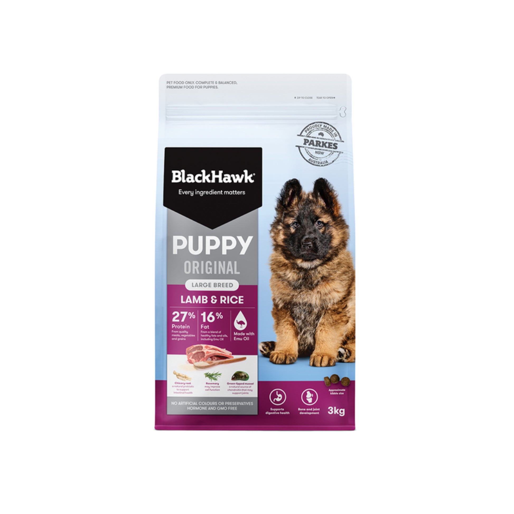 BLACKHAWK PUPPY LARGE BREED LAMB & RICE 3KG/10KG/20KG